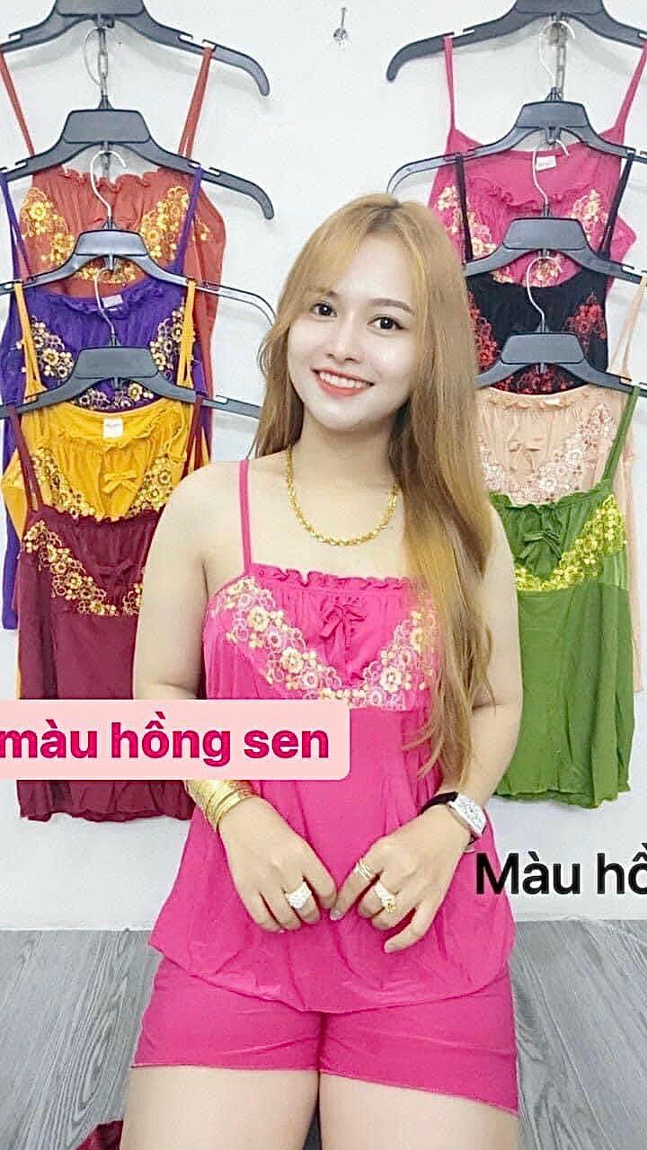 Bộ đùi thun lạnh 2 dây nhí cổ nhún