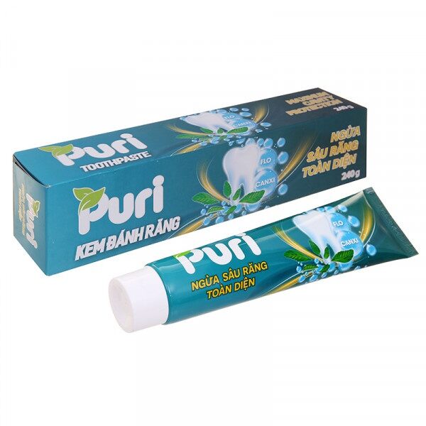 Kem đánh răng Puri ngừa sâu răng toàn diện 240g