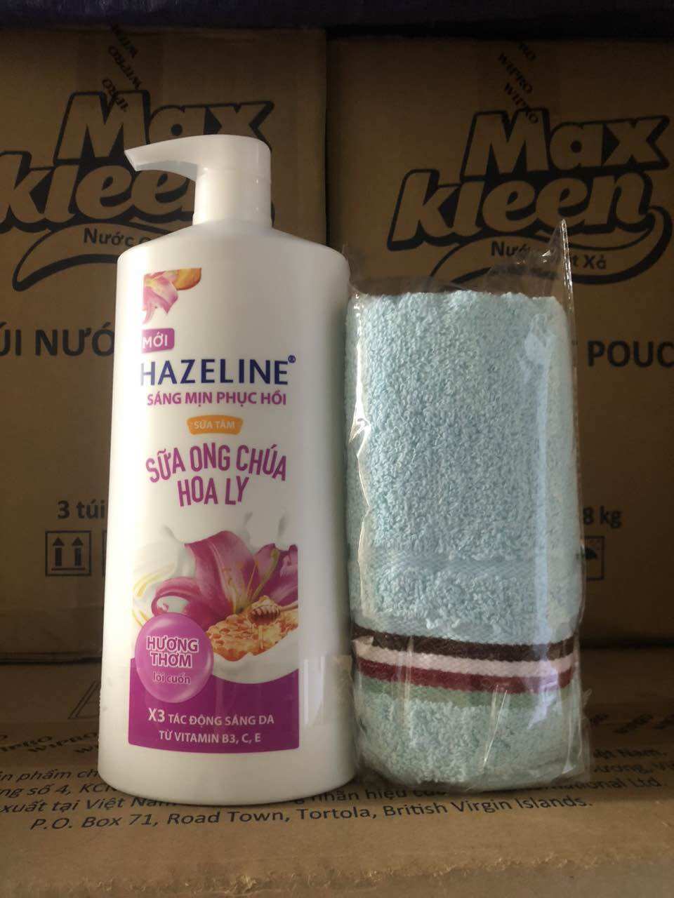 Sữa tắm hazeline sữa ông chúa 800ml tặng