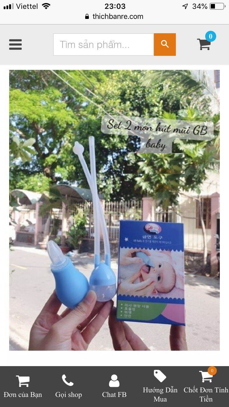dụng cụ hút mũi và rửa mũi cho bé