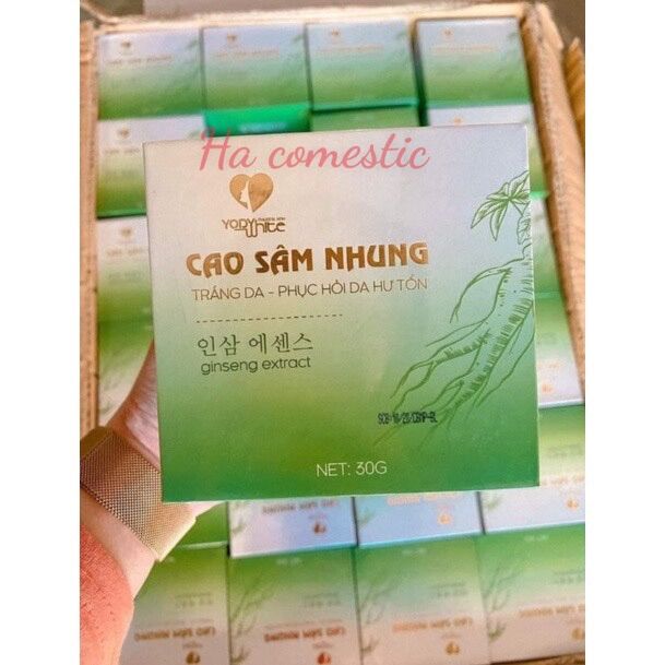 HCM- Cao sâm nhung Yody white Phương Anh, dưỡng trắng da, phục hồi da hư tổn, phục hồi sau tái tạo