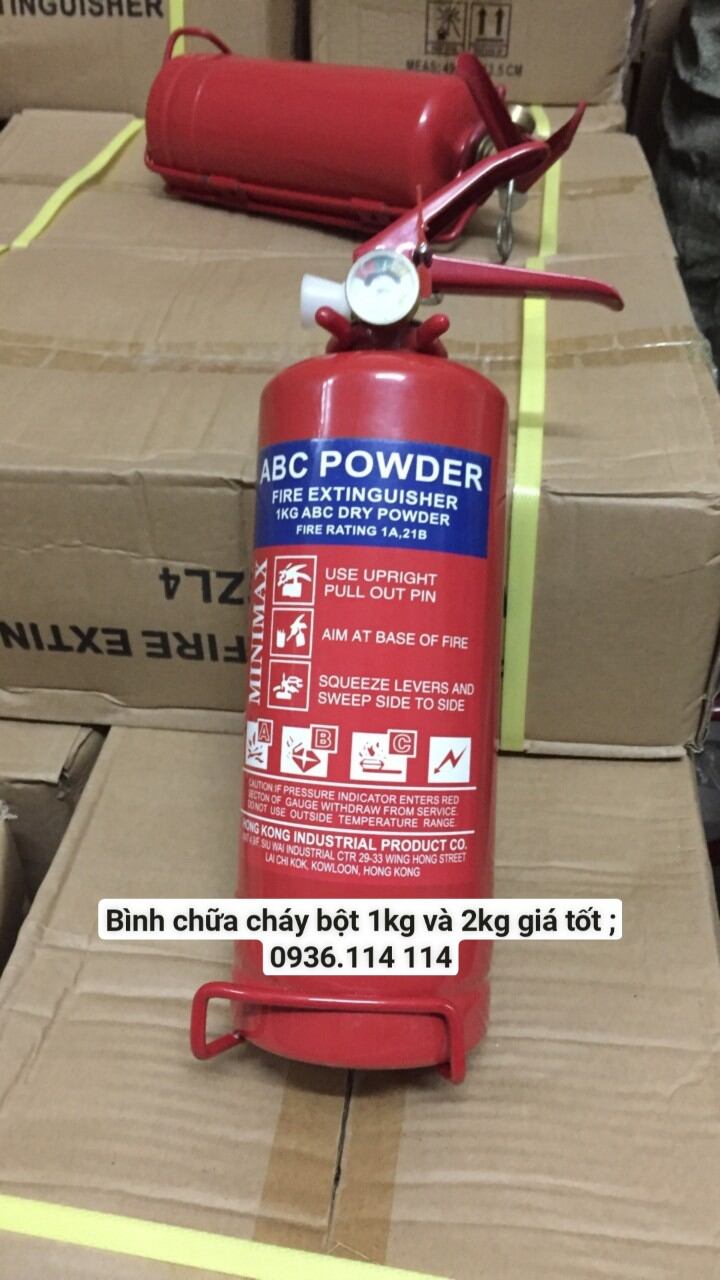 Bình bột chữa cháy abc 1kg dùng trên xe, bình chữa cháy mini, bình chữa cháy gia đình, bình chữa cháy xe hơi