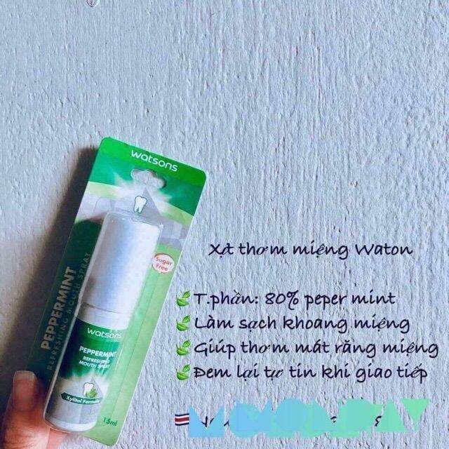 Xịt thơm miệng Waston Thái Lan