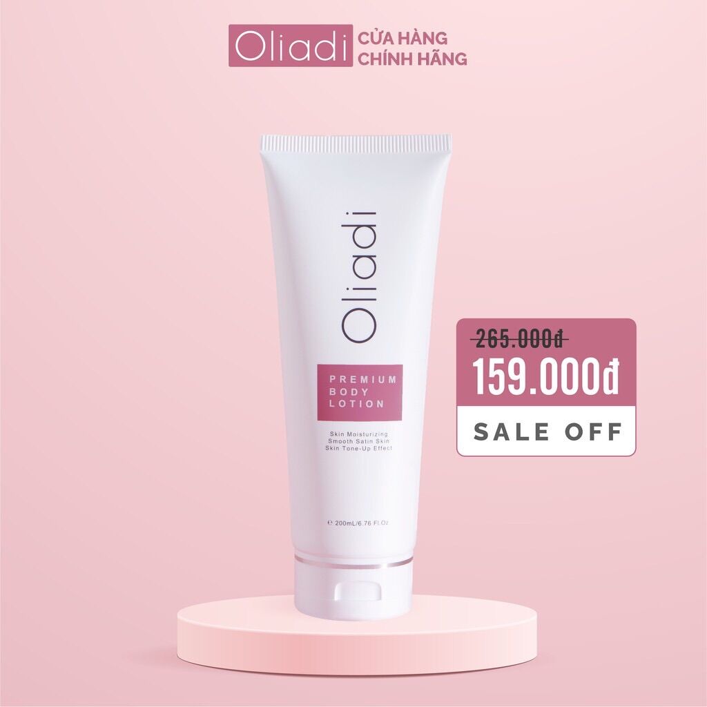 - kem body oliadi dưỡng trắng toàn thân với công nghệ hạt nano phân tử 200ml