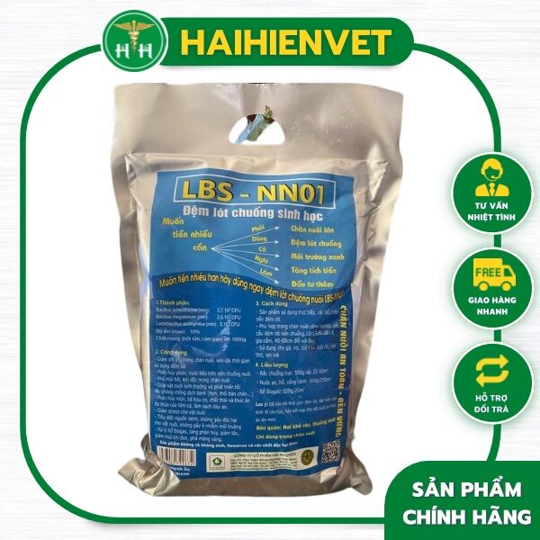 1Kg LBS NNo1 - Đệm lót chuồng sinh học-  MEN RẮC CHUỒNG TRẠI, Biogas, phân huỷ phân chuồng, nước ao hồ , cống rãnh