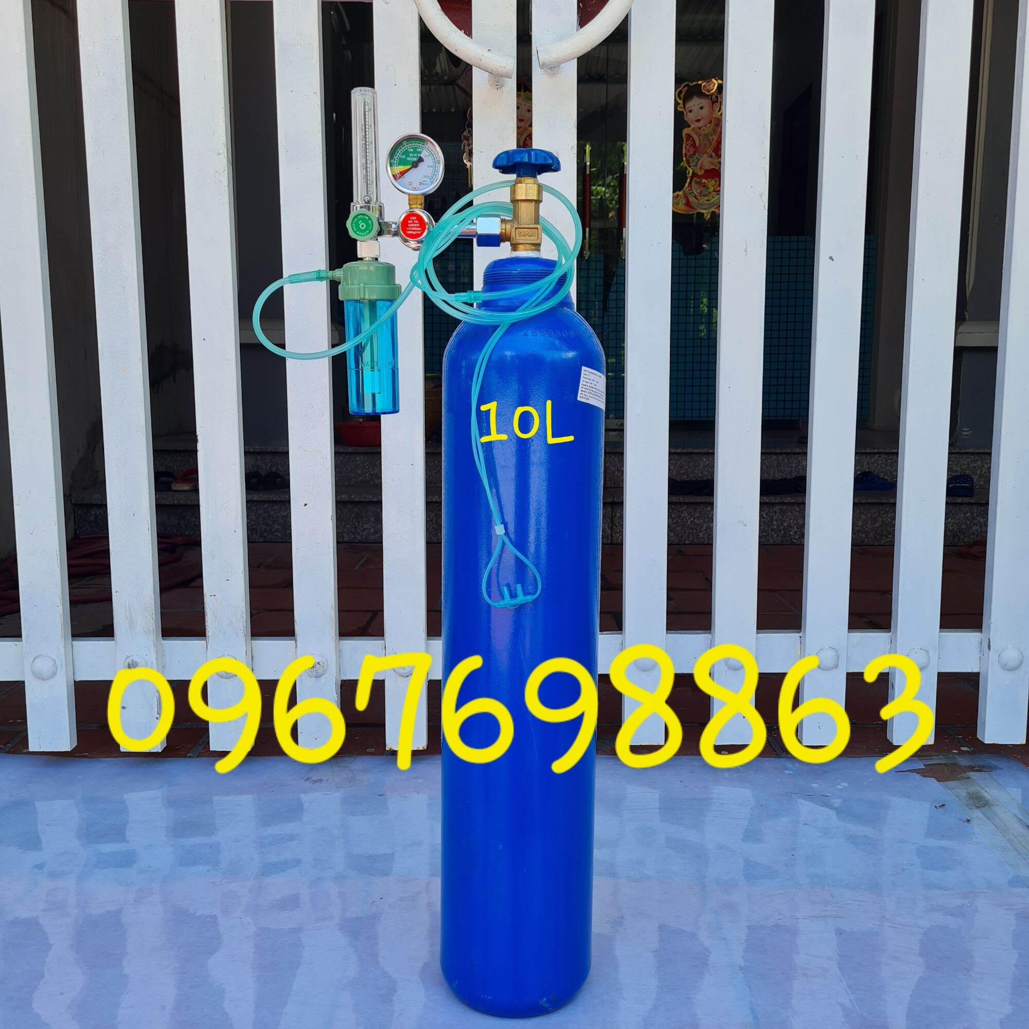 Bình thở oxy 10lít dùng tại nhà