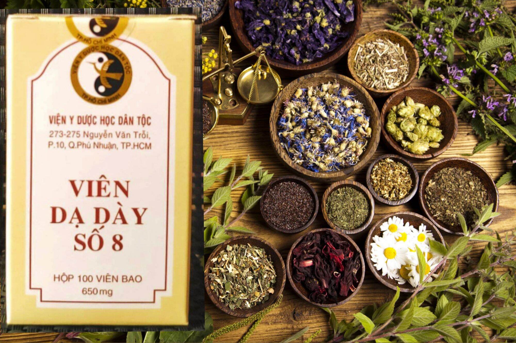 Viên dạ dày số 8 - ợ chua - hỗ trợ dạ dày
