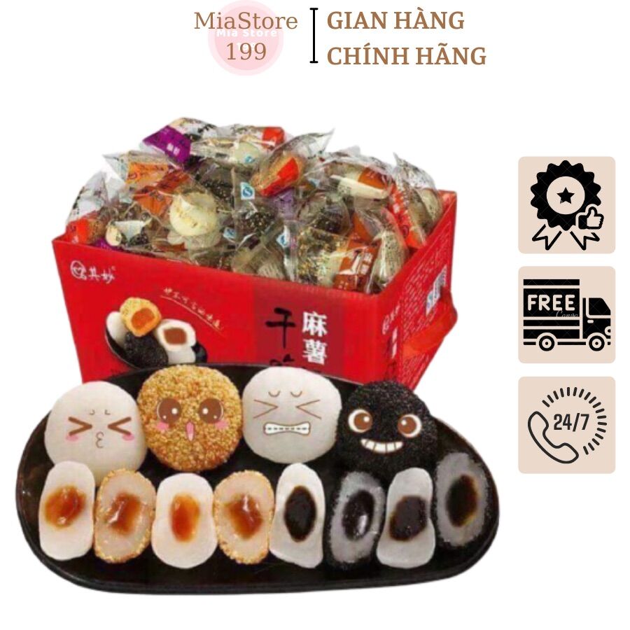 BÁNH MOCHI ĐÀI LOAN THÙNG 2KG MIX 4 VỊ - Miastore199