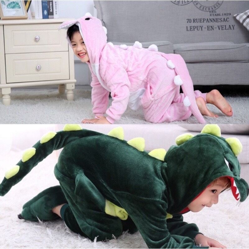1 bộ đồ thú khủng long nhiều mầu đủ size