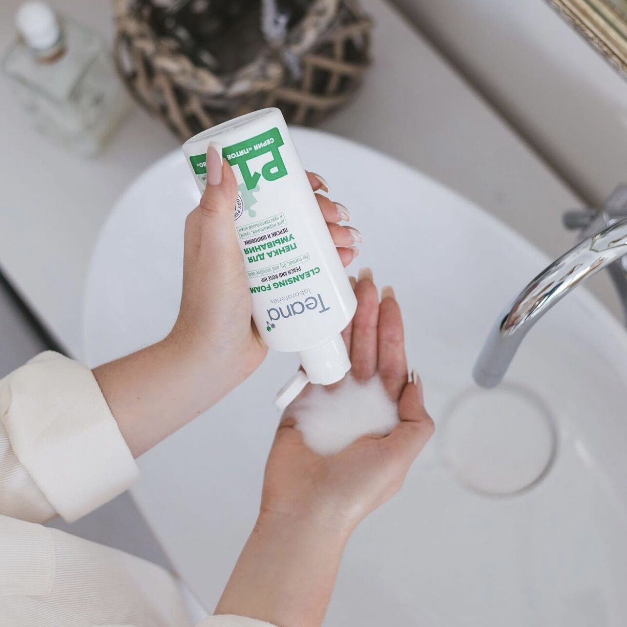 [Mẫu mới] Sữa rửa mặt Foam P1, P2 Teana