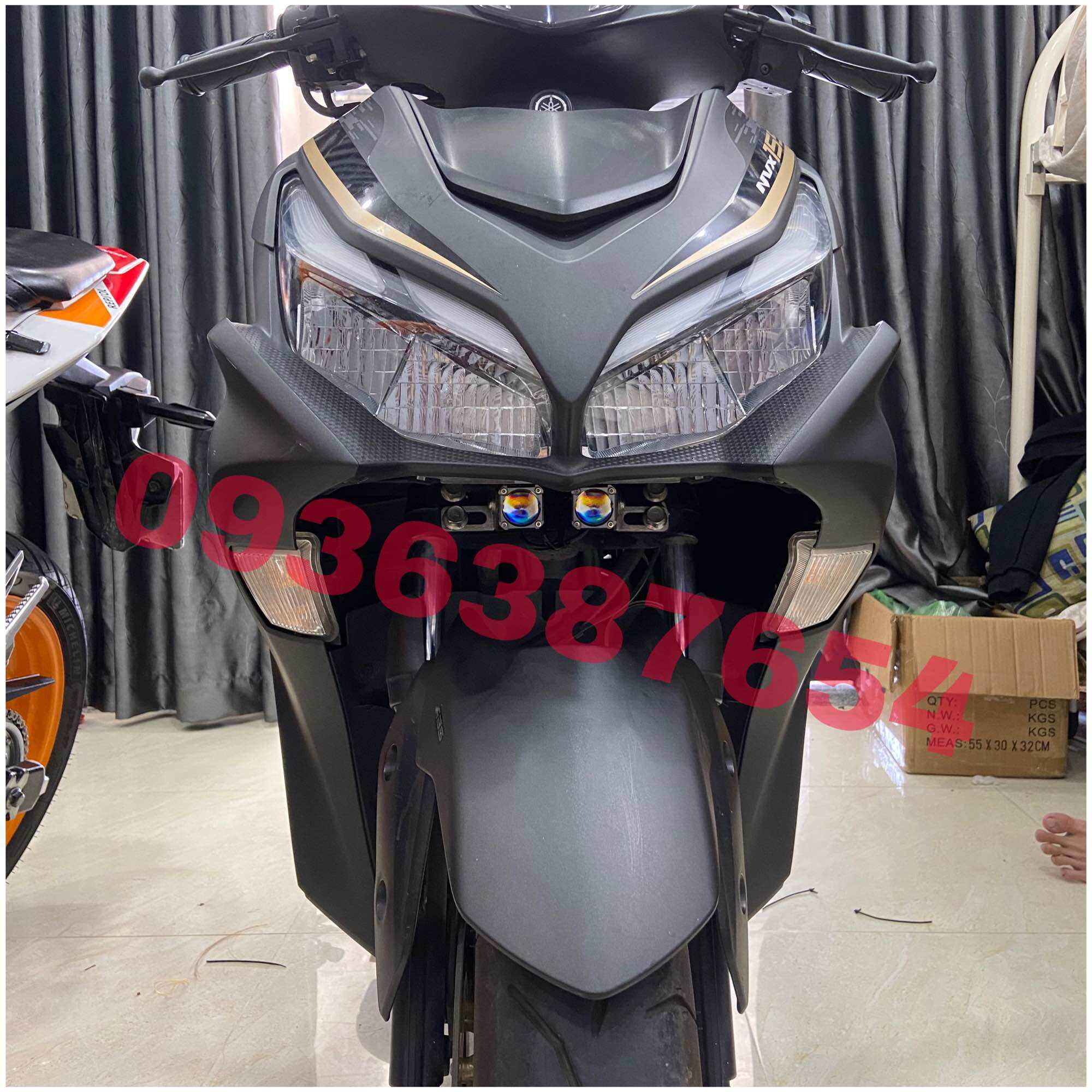 Pat gắn đèn trợ sáng mini cho Yamaha Nvx