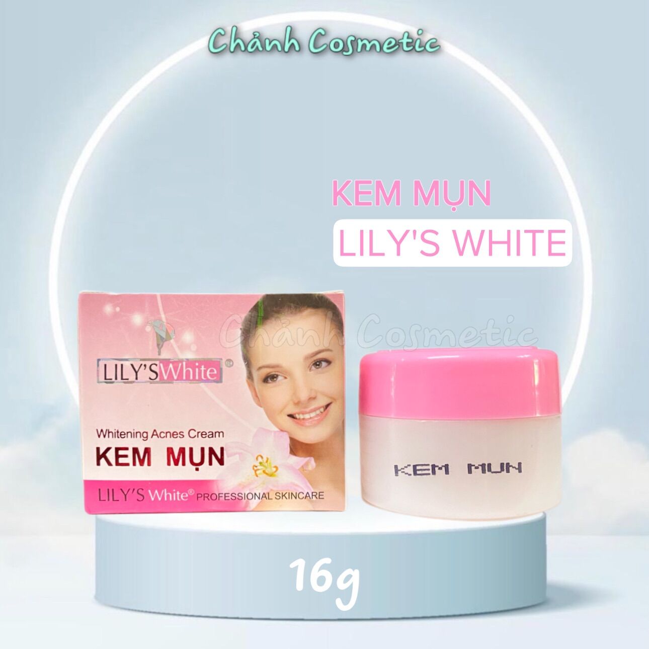 Kem Lily's White Ngừa Mụn, Chống Thâm, Dưỡng Trắng 16g