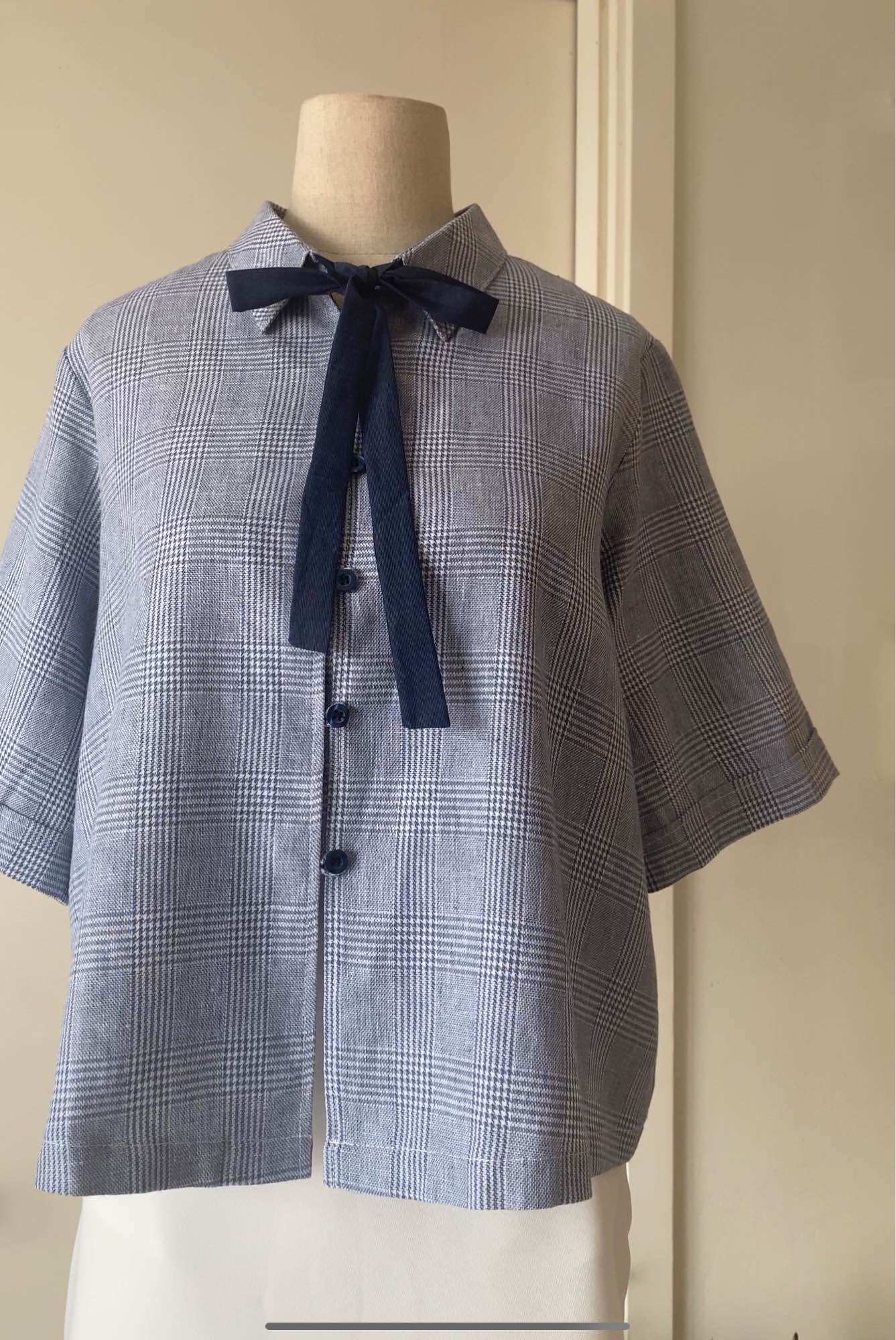 SODA POP - Mix Shirt - Áo sơ mi phối nơ