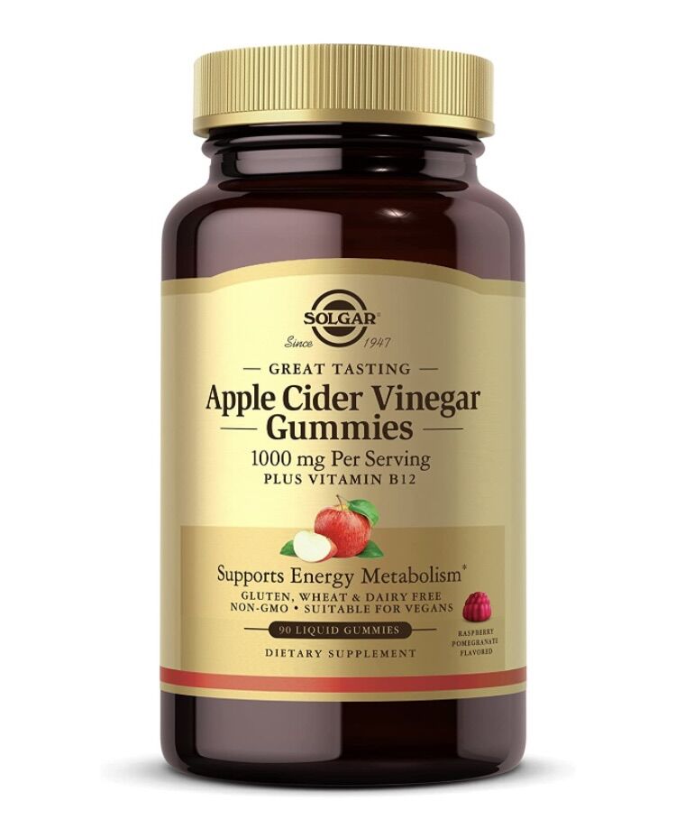 Kẹo dẻo giấm táo solgar apple cider vinegar 1000 mg 90 viên usa