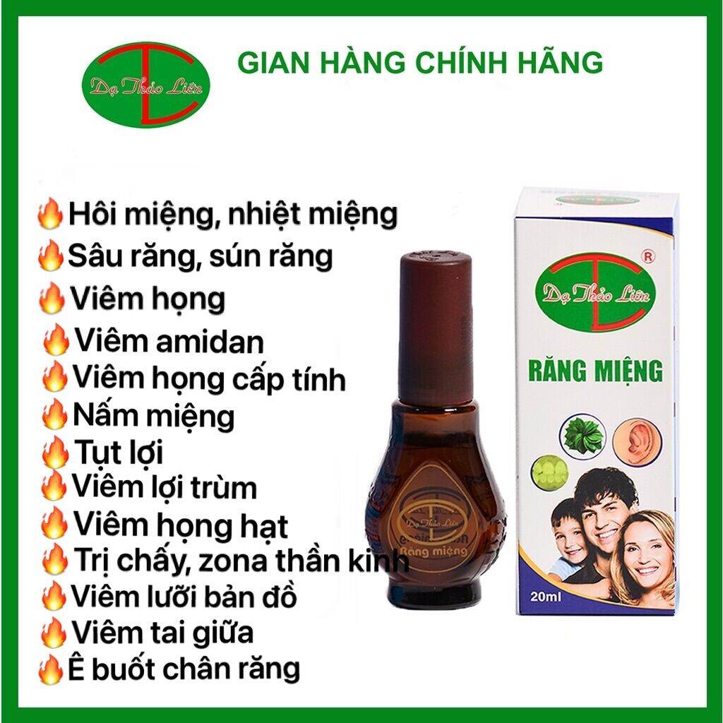 Combo 5 tinh dầu răng miệng 5ml