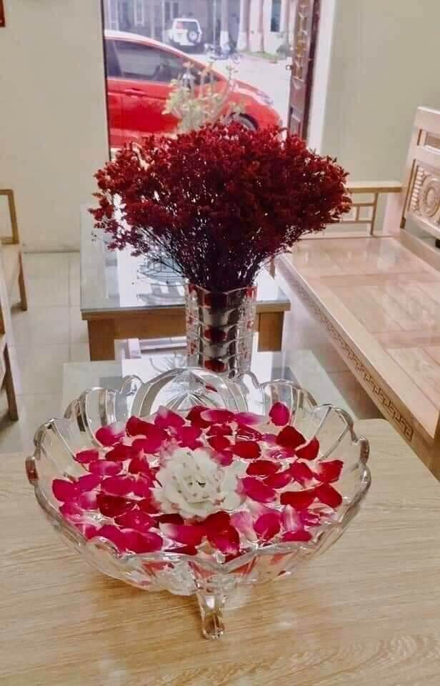 ✨🌸đĩa thuỷ tinh 3 chân🍀✨