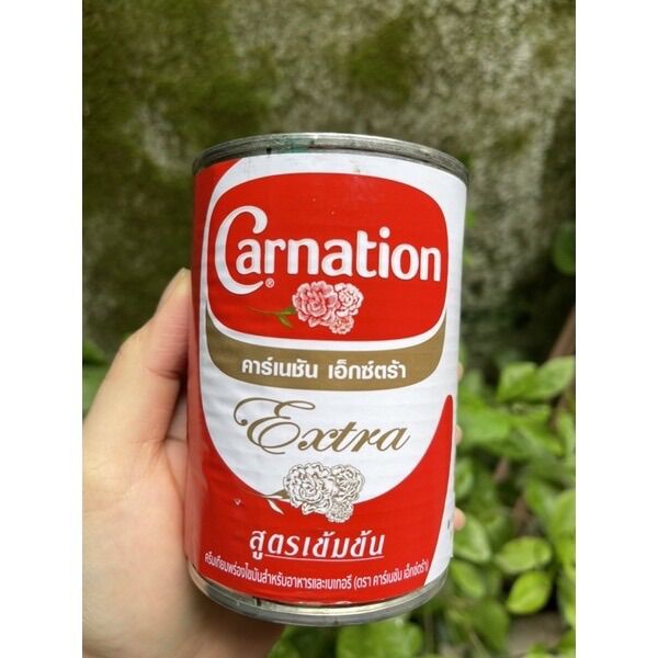 Sữa nước béo Carnation ( sữa ba bông ) Thái Lan lon 385g