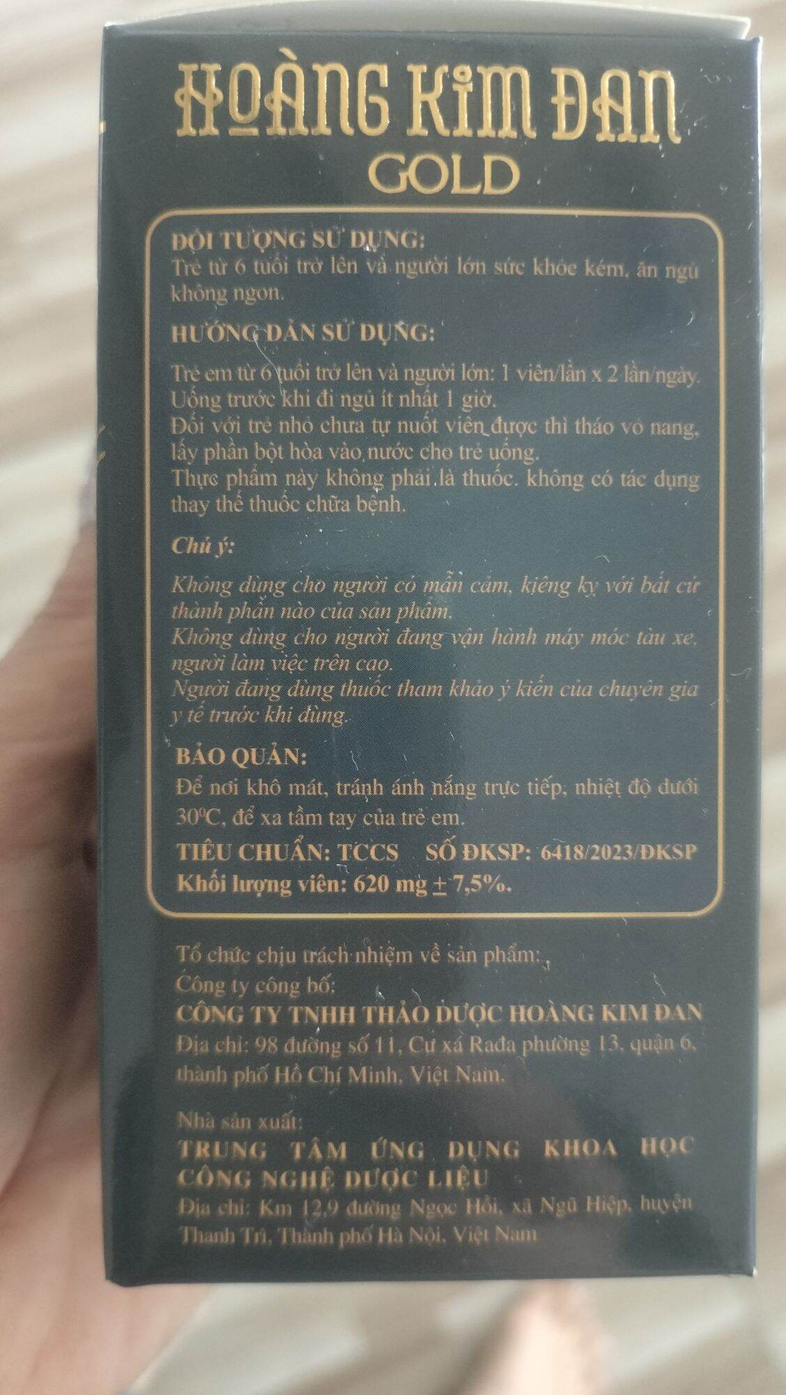 Tăng Cân Hoàng Kim Đan ( mẫu mới)