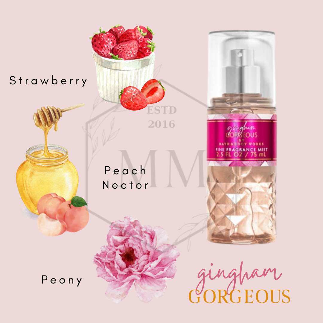 [Moomoocos] Gingham Gorgeous - Xịt thơm toàn thân Bath & Body Works Body Mist