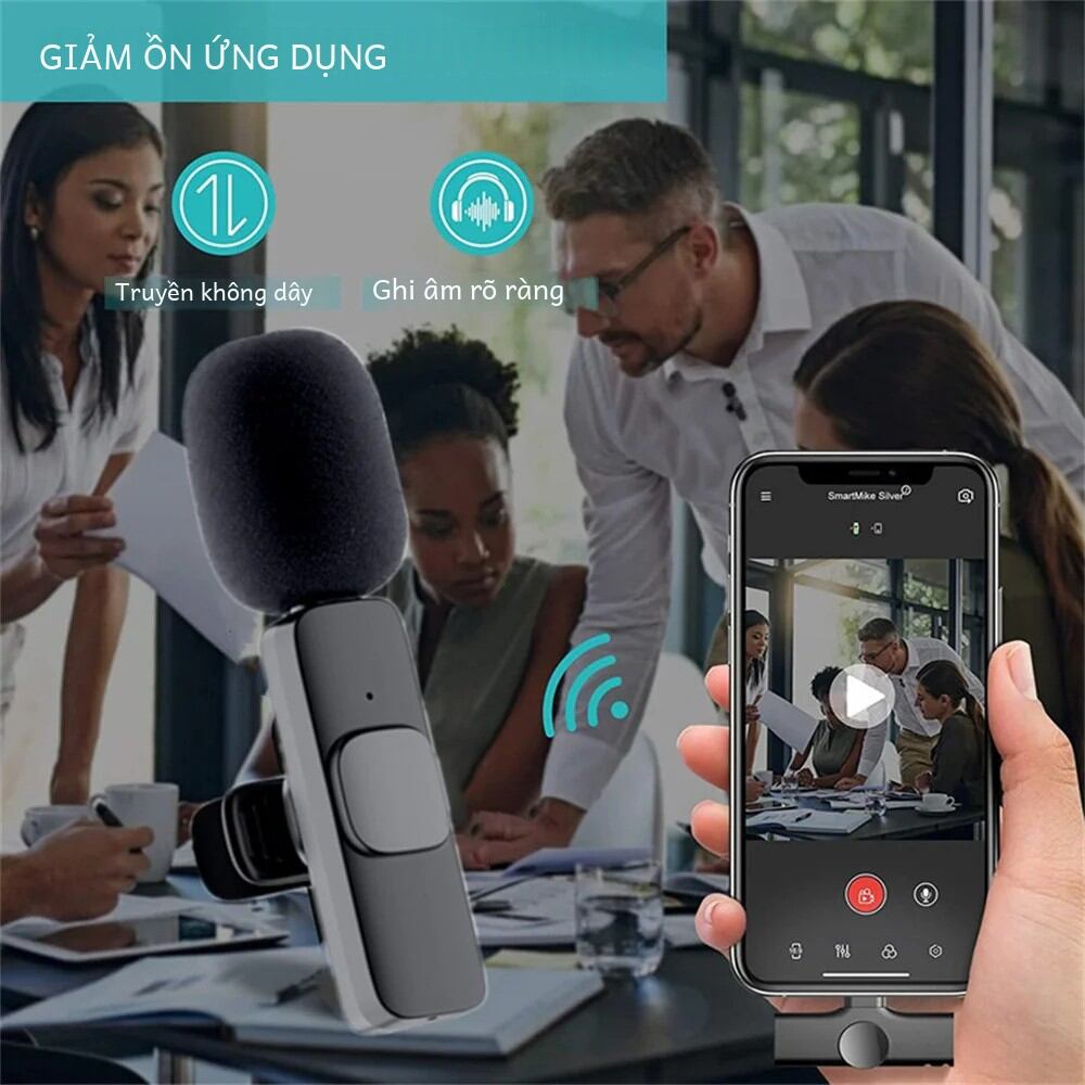 Di Động Không Dây Lavalier Micro Mic Mini Cho iPhone Android Phát Sóng Trực Tiếp Chơi Game Ghi Âm Điện Thoại Năng Động Chất Lượng Cao Bộ Mic Với chứng Nhận Ce