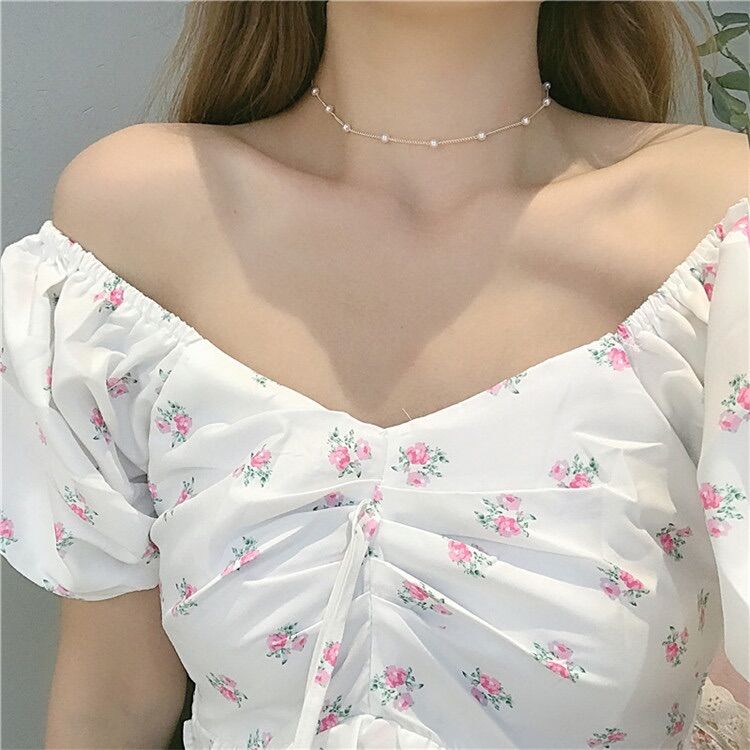 Vòng cổ ngọc trai nhỏ/ Dây chuyền chuỗi hạt ngọc trai nhỏ