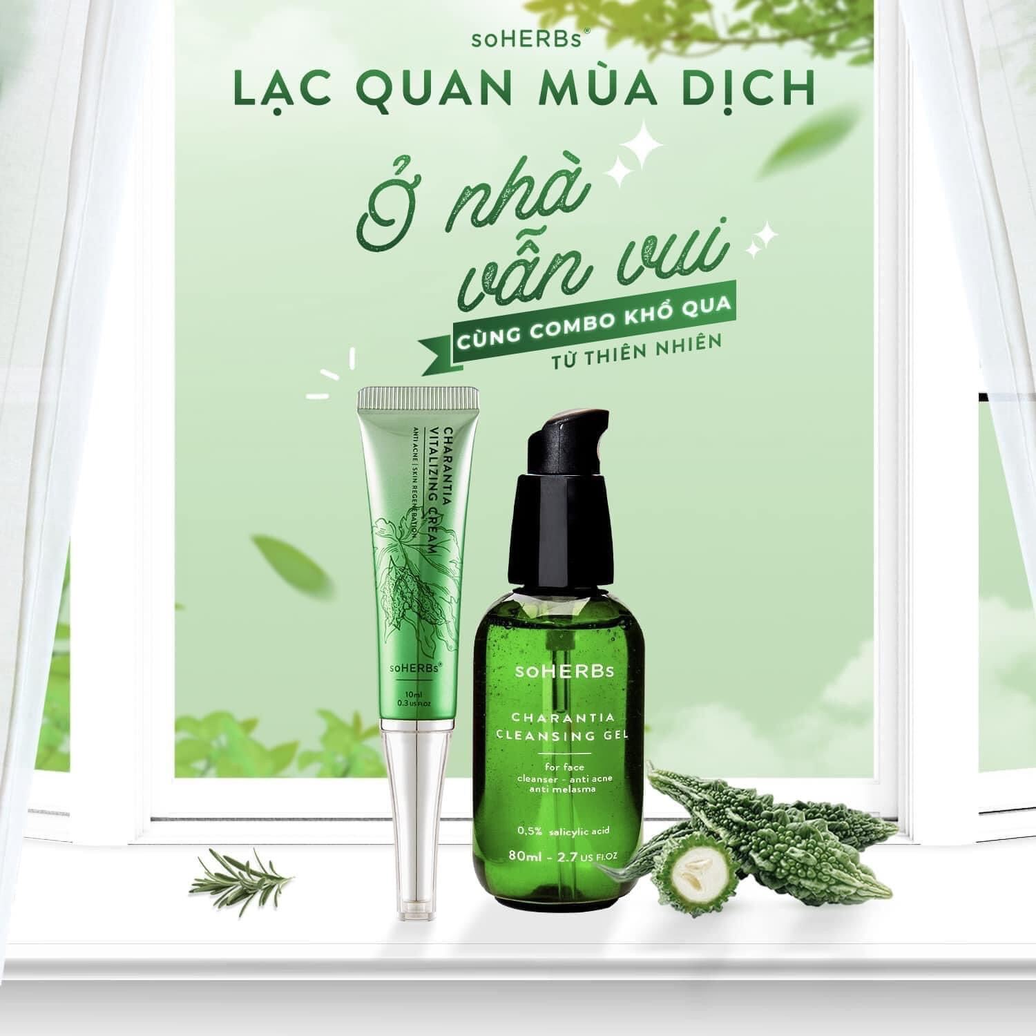 Combo Sữa Rửa Mặt Và Cao Khổ Qua Dành Cho Da Mụn - Soherbs