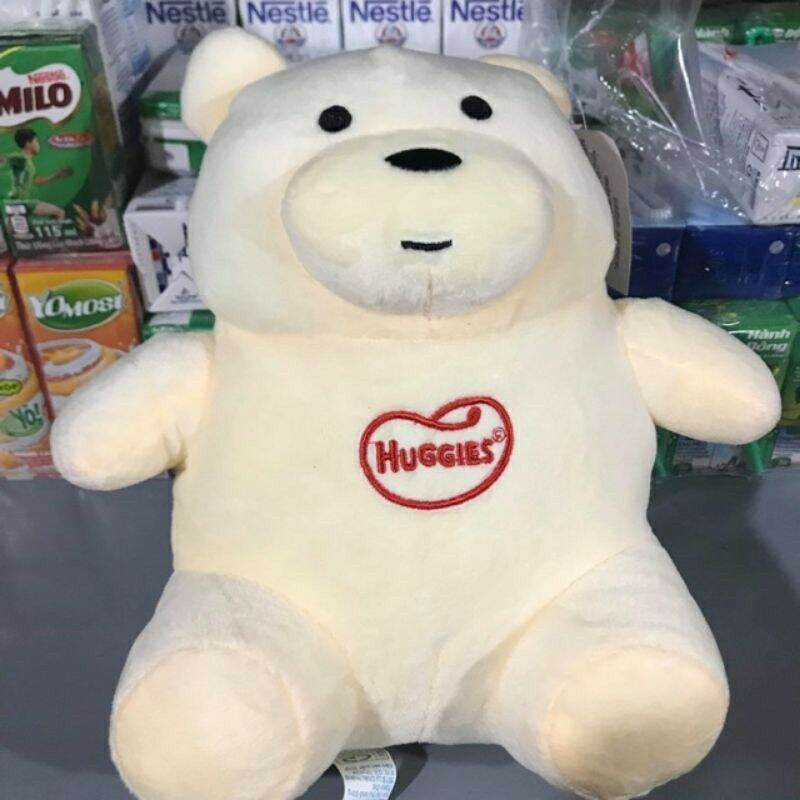 Gấu bông ngồi Huggies. KT