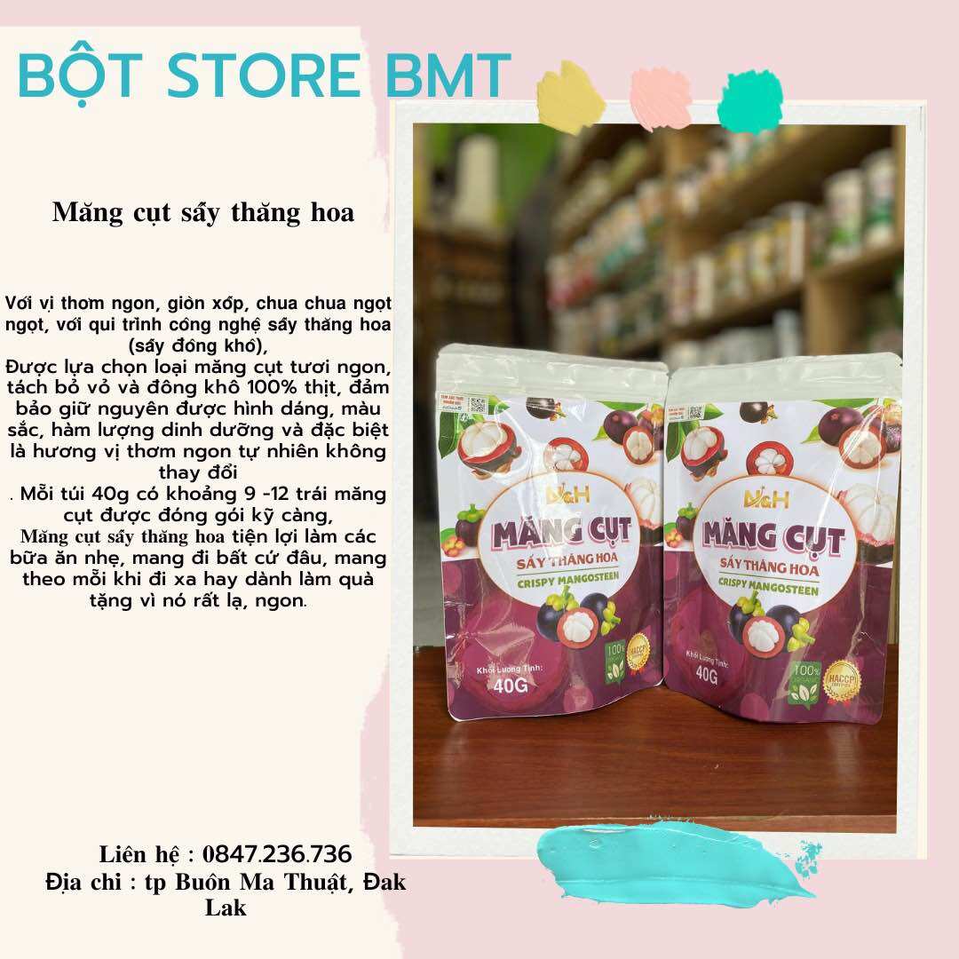 Măng cụt sấy thăng hoa