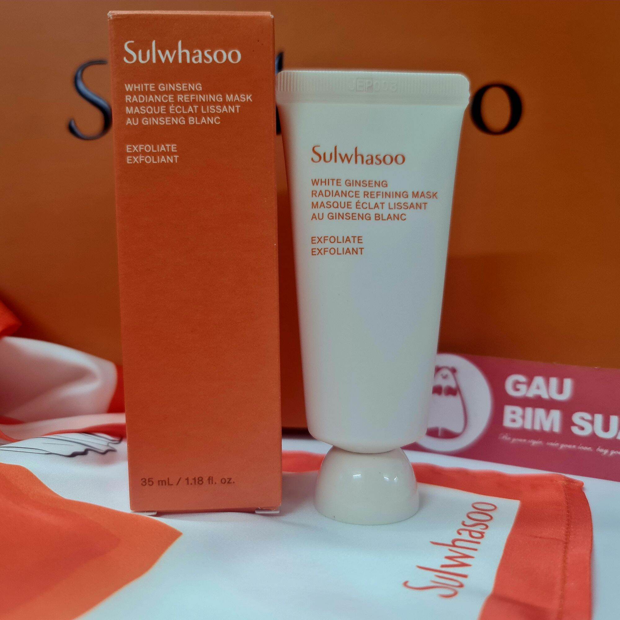 Mặt nạ tẩy tế bào chết bạch sâm Sulwhasoo White Ginseng Radiance Refining Mask