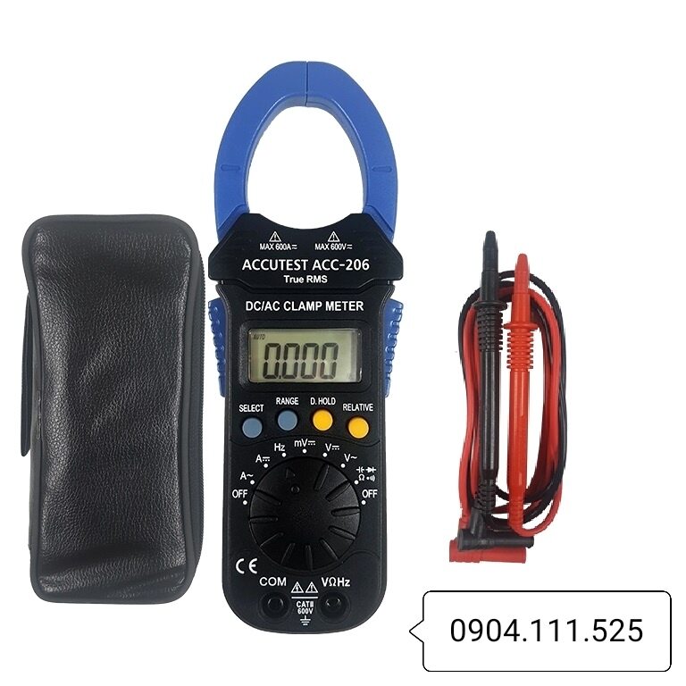 [HCM]Ampe kìm đo dòng AC/DC ACCUTEST ACC-206 (600A)