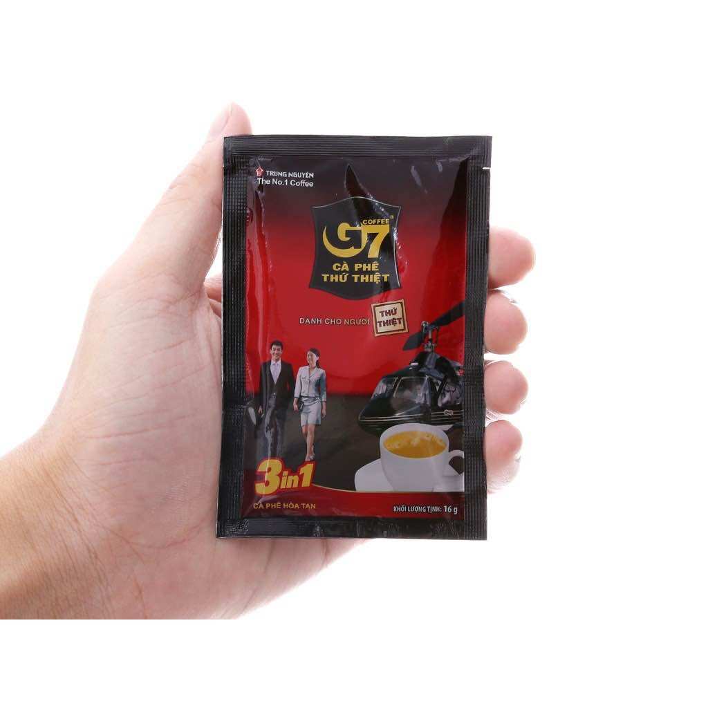 Cà phê hòa tan 3 trong 1 G7 hộp (21 gói x 16g)