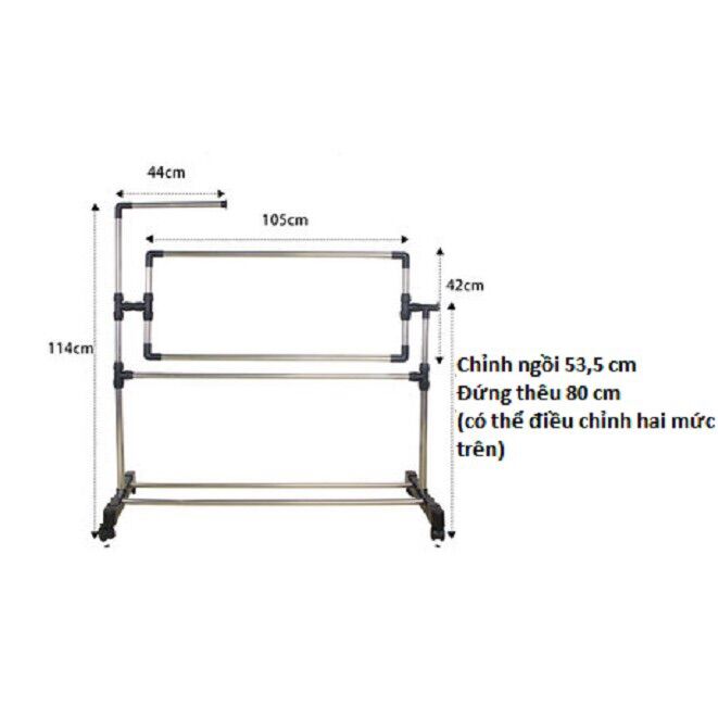 [HCM]Khung thêu tranh chữ thập inox
