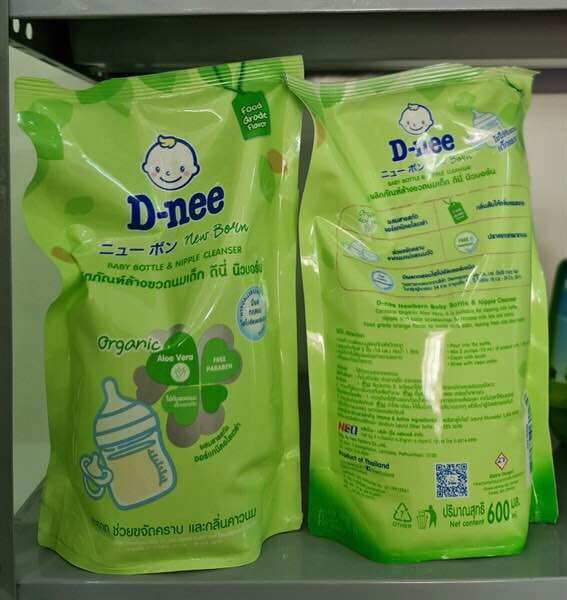 Nước Rửa Bình Sữa Dnee Organic Chai 600ml [Dạng chai và túi]
