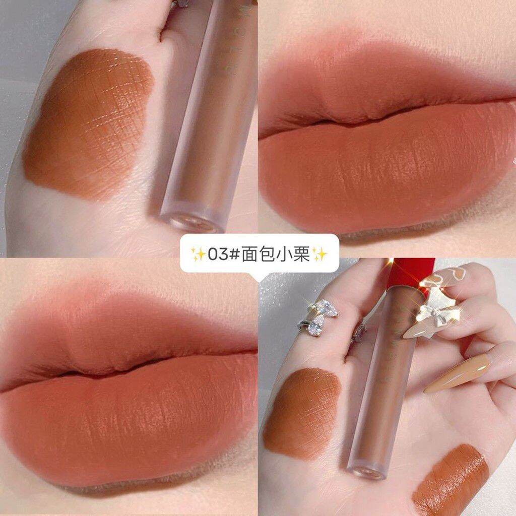 SET SON KEM LÌ 4 CÂY DANMOLU NẮP ĐỎ AUTH NỘI ĐỊA TRUNG