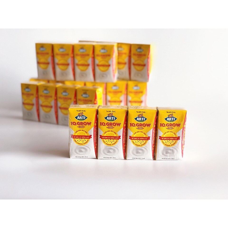 TRỢ GIÁ Thùng sữa bột pha sẵn Arti IQ Grow 180ml