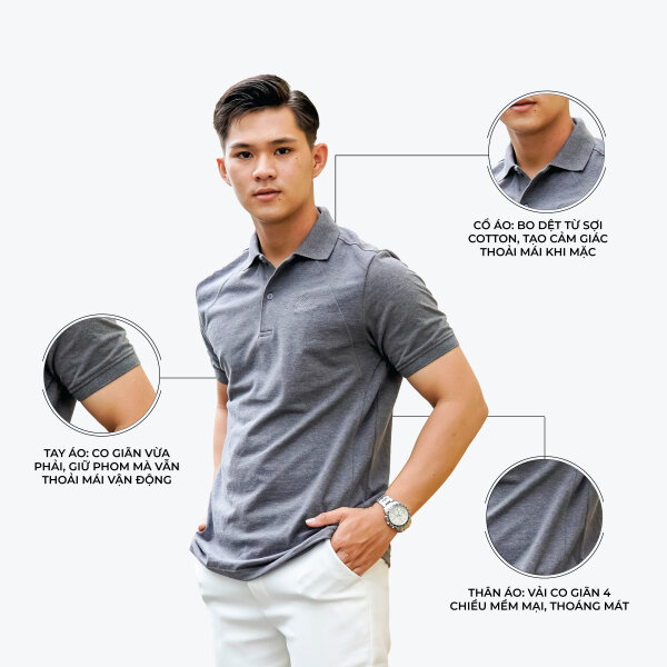 ÁO THUN POLO CAO CẤP MARC ADVENTURE THỂ THAO