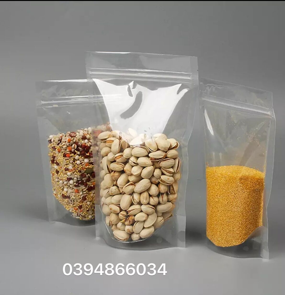 100g túi zip trong đáy đứng chọn size hàng mới về 👍
