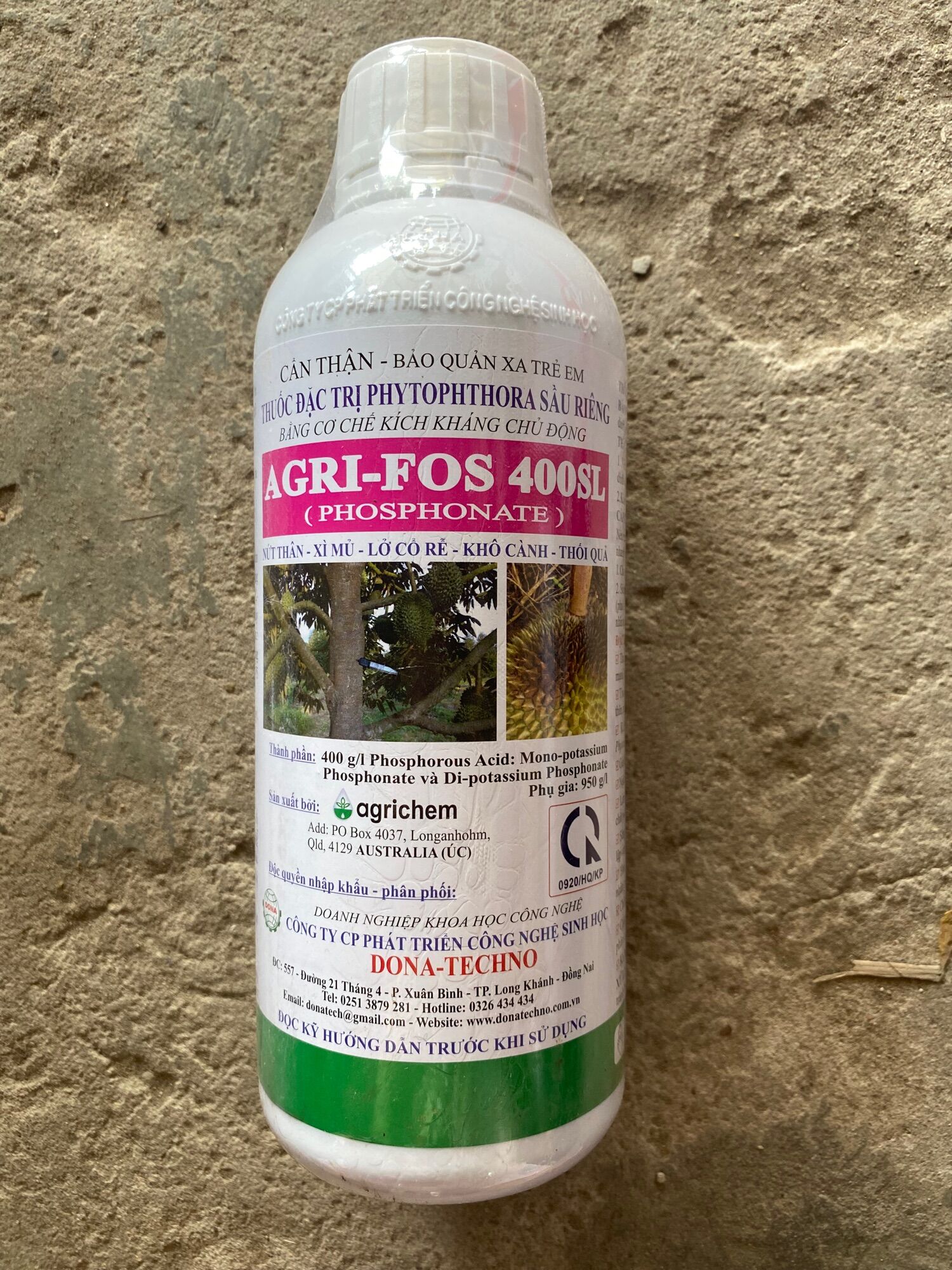 Thuốc trừ bệnh Agrifos 400 chai 1 lít