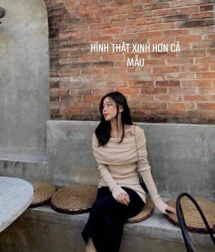 /Order/ Áo len trễ vai