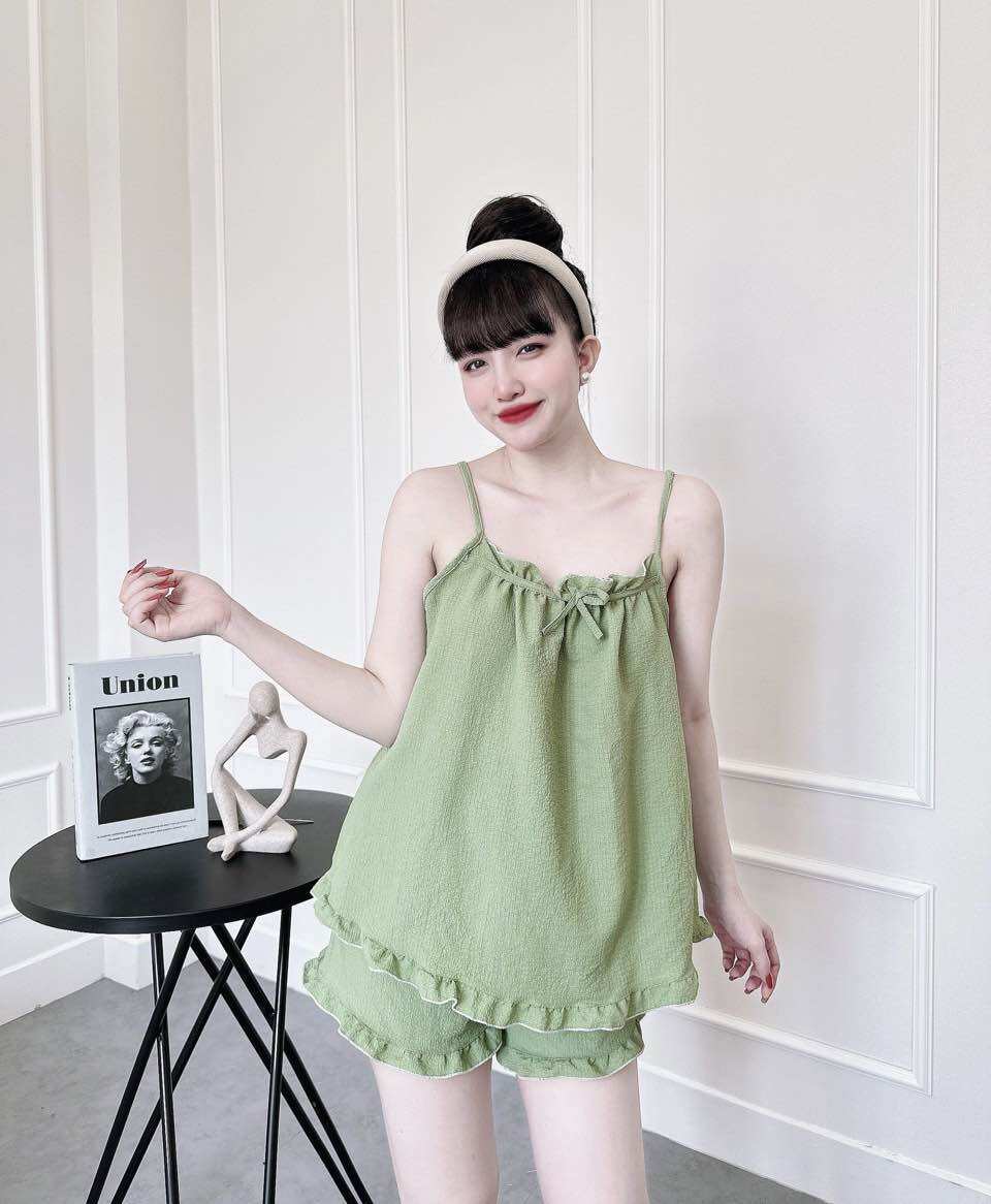 Đồ bộ hai dây mặc nhà cực xinh phom 40-58kg