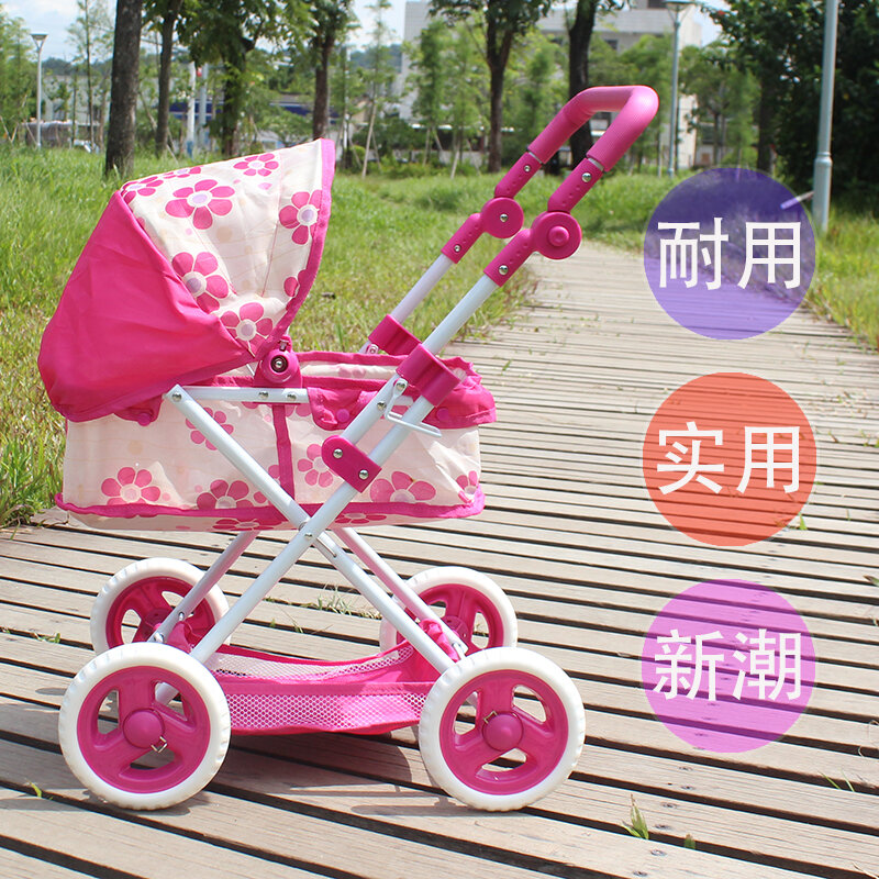 Búp bê xe đẩy trẻ sơ sinh cỡ lớn đồ chơi chơi đồ chơi mô phỏng cho trẻ em đồ chơi trẻ em bé gái xe đẩy