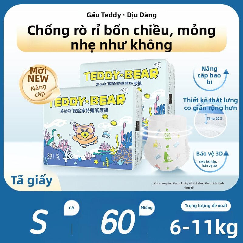 Teddy Bear | Ultra-thin Breathable Baby Diaper Pants - 3