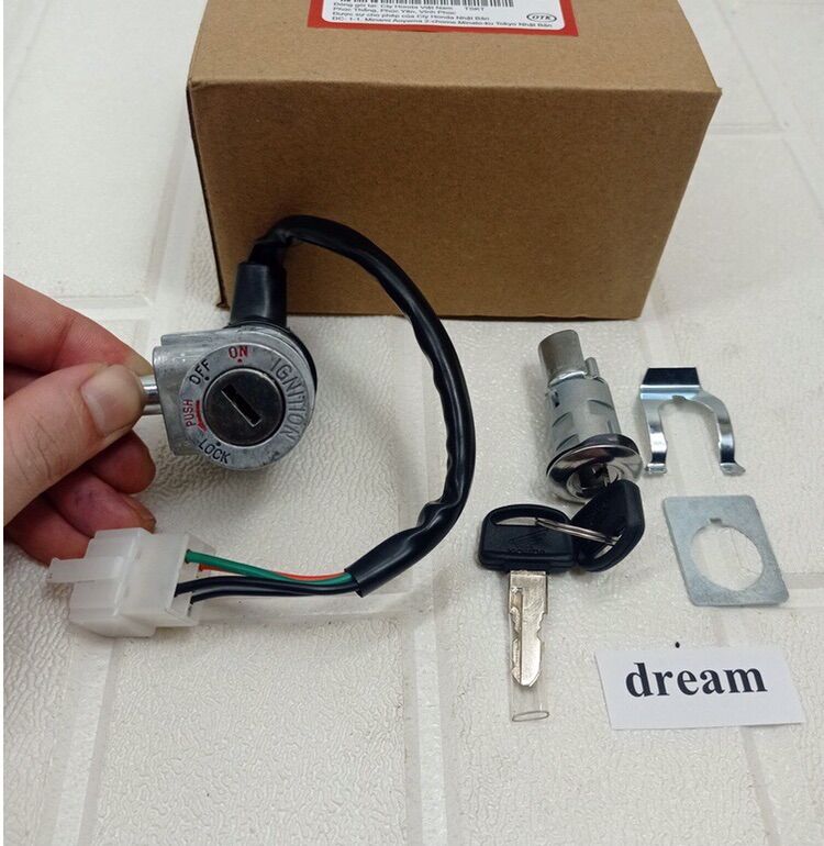 Bộ khoá Honda dream thái - dream Việt - dream lùn / khoá điện dream