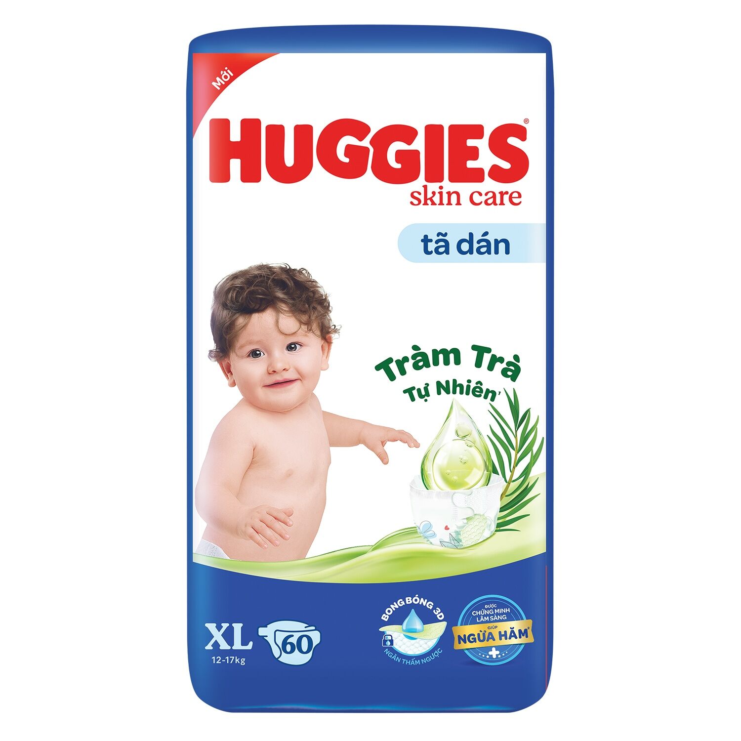 Tã dán Huggies Dry size XL 60 miếng (12 - 17kg)