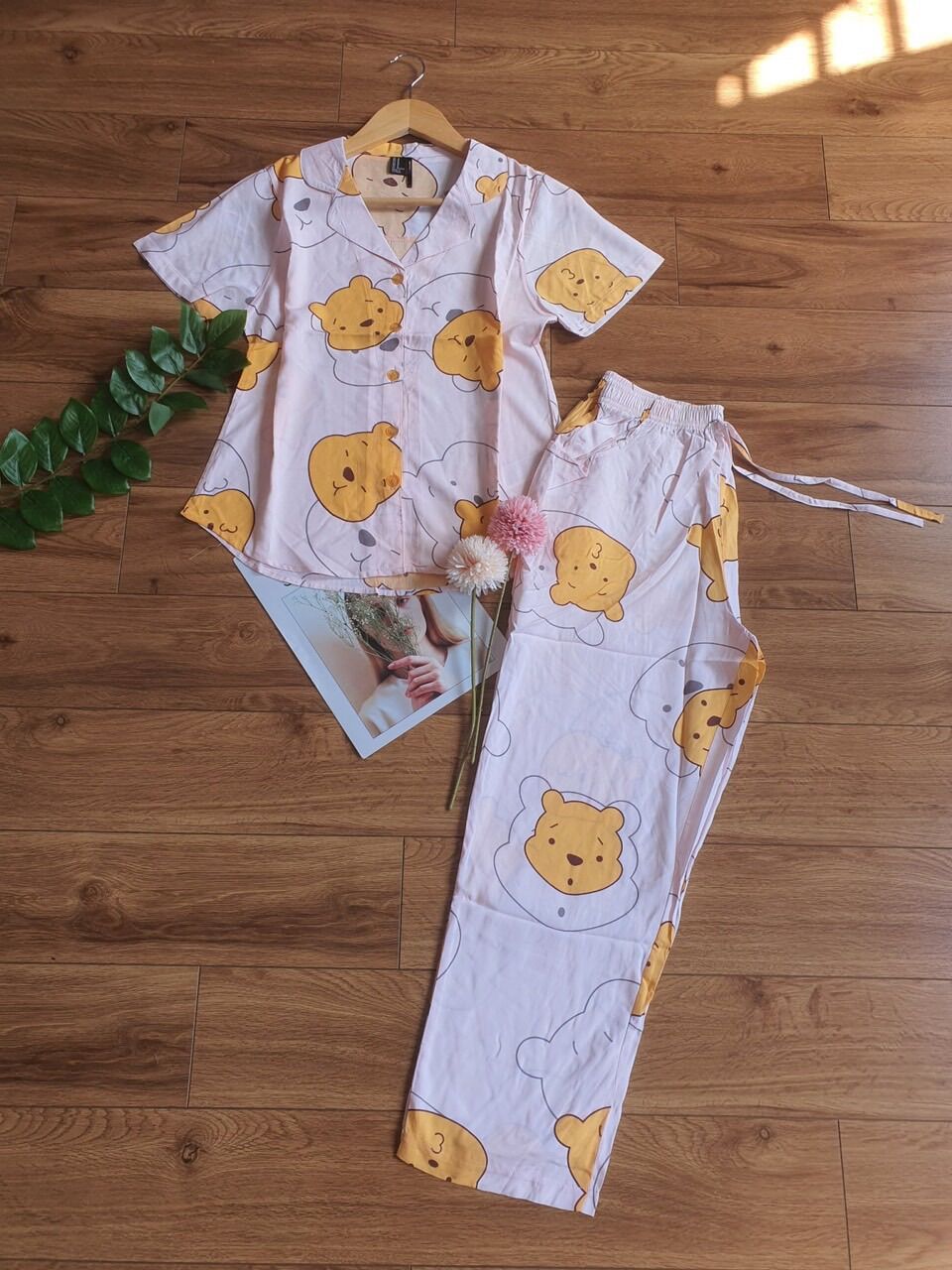 Pizama chất tôn lanh xuất khẩu mát mịn