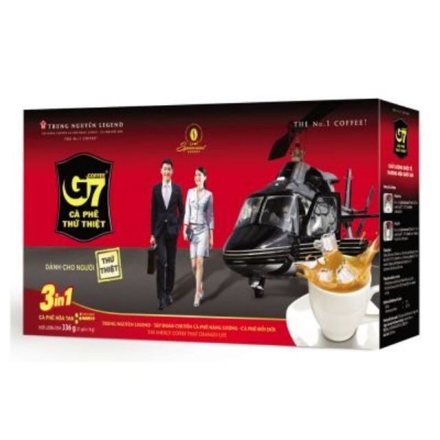 Cafe Trung nguyên G7 cafe thứ thiệt 3in1 hộp 21 gói