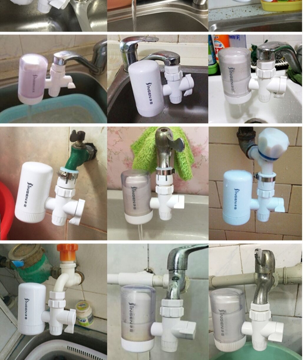 Lọc nước tại vòi JINGEN JN-15,bộ lọc nước đầu nguồn SIÊU SẠCH.