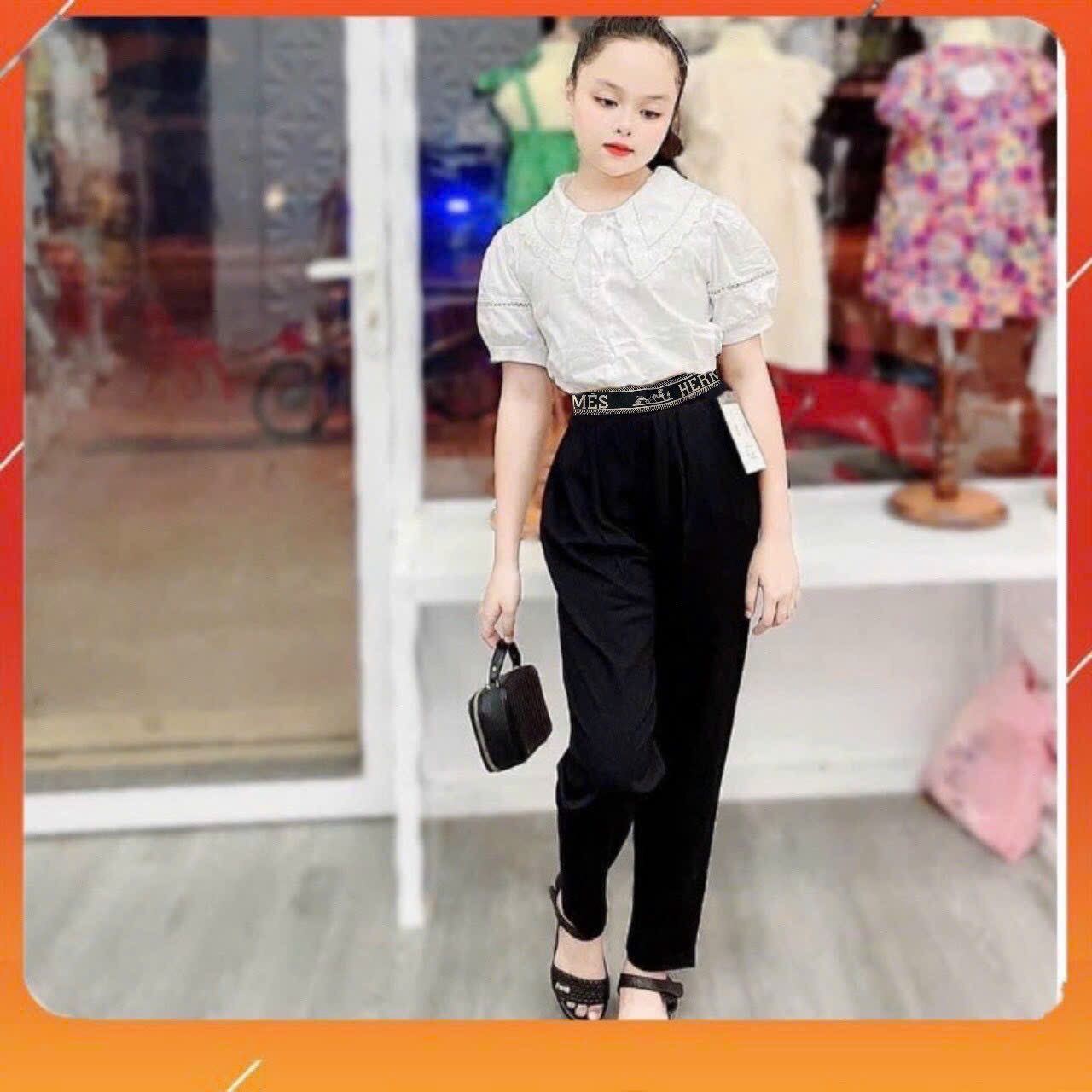 Quần dài học sinh, quần baggy cho bé gái 20-50kg