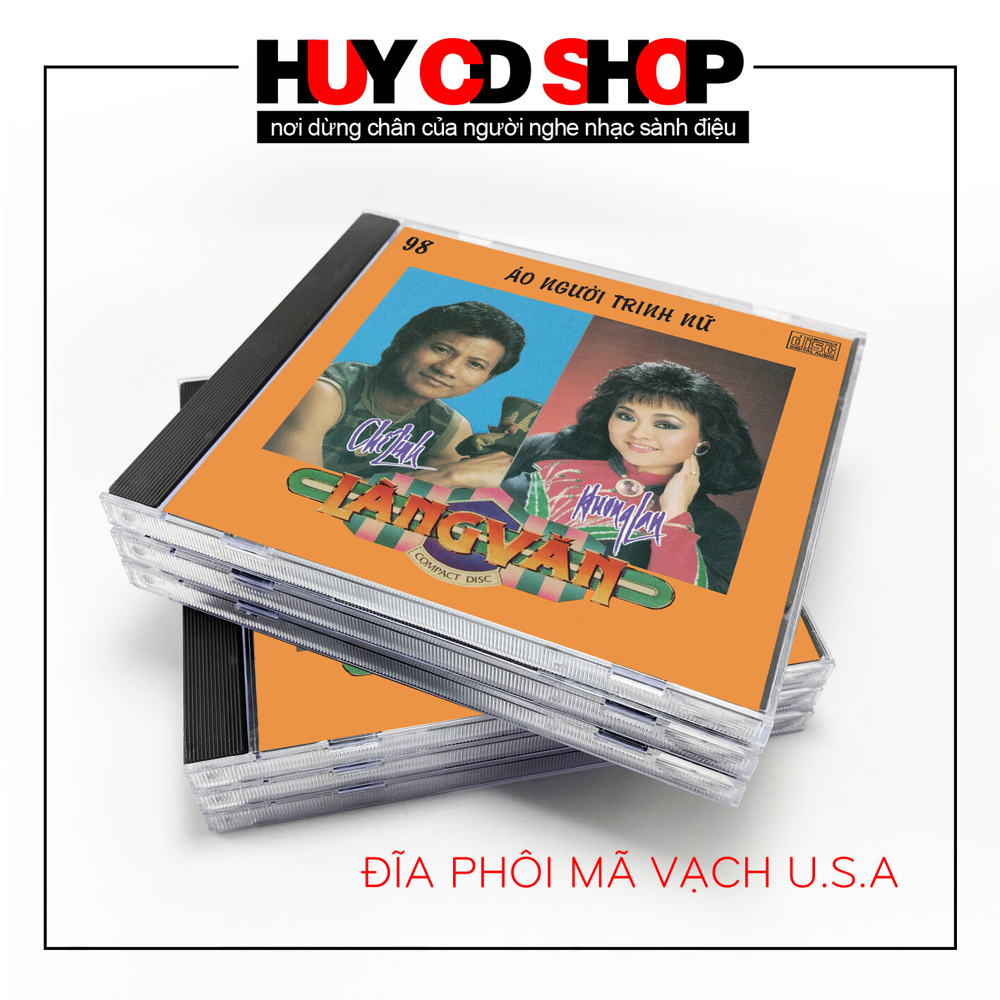 Đĩa CD Chế Linh Hương Lan chủ đề Áo người trinh nữ Thể loại Nhạc vàng trữ tình Bolero ĐĨA MỸ HUY CD SHOP