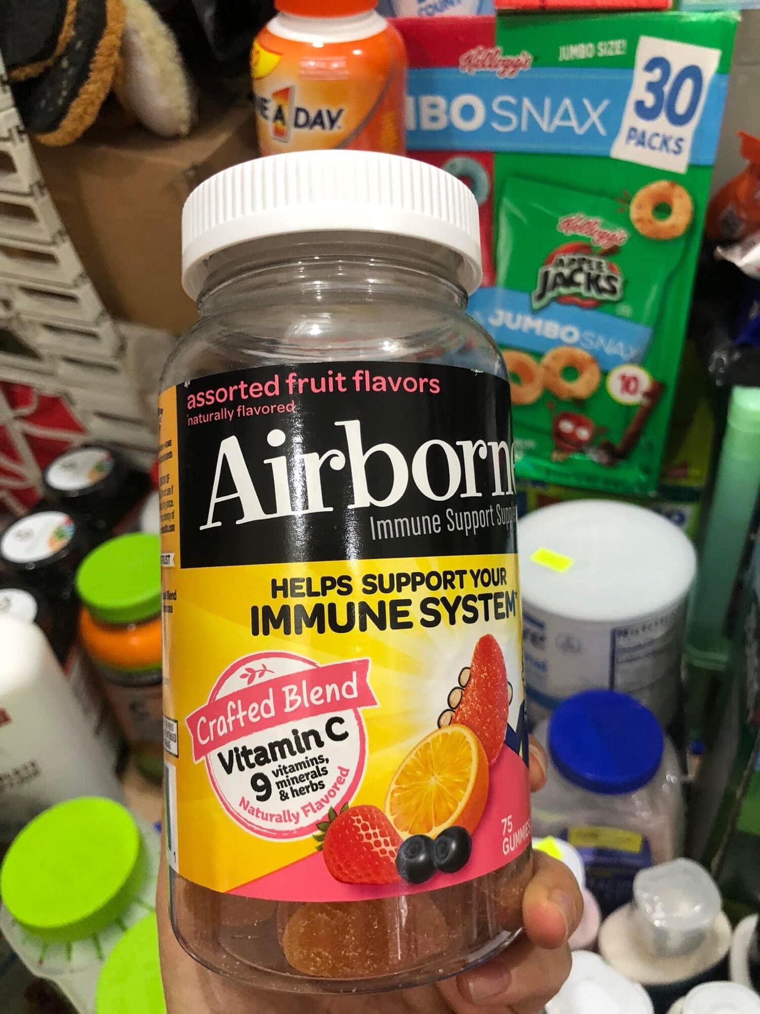 Viên kẹo dẻo Airborne Orginal Immune Support Gummies 75v